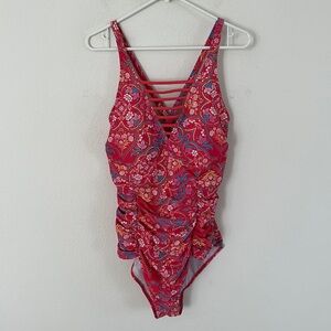 Torrid Wireless Ladder Front One Piece Swimsuit